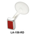 Red Enameled Box Labret Piercing PTFE LA-158