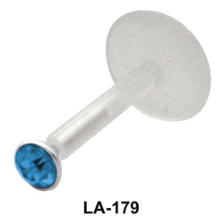 Small Stone Labret Silver LA-179