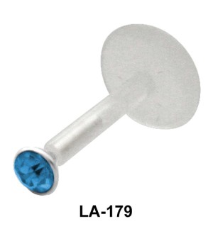 Small Stone Labret Silver LA-179