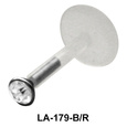 Small Stone Labret Silver LA-179