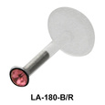 Rose Gemstone labret Silver LA-180