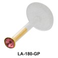 Rose Gemstone labret Silver LA-180