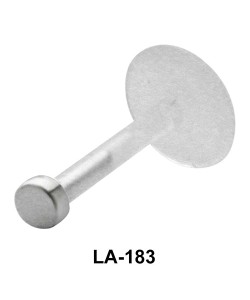 Solid Pin Shaped Labret Silver LA-183