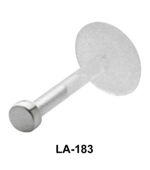 Solid Pin Shaped Labret Silver LA-183