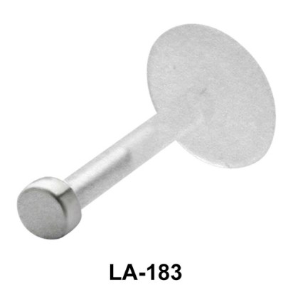 Solid Pin Shaped Labret Silver LA-183