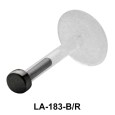 Solid Pin Shaped Labret Silver LA-183