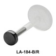 Circular Silver 925 Labrets Push-in LA-184
