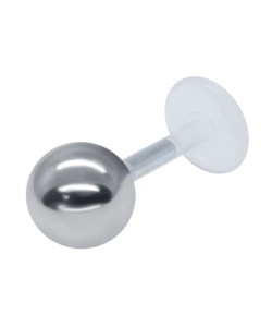 5 mm Silver Ball Labret Push-in LA-185-5