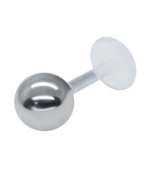5 mm Silver Ball Labret Push-in LA-185-5