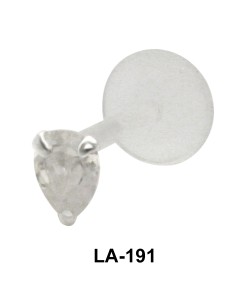 Pear Shaped Stone Labrets Push-in LA-191