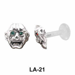 Laughing Face Shaped Labrets Push-in LA-21