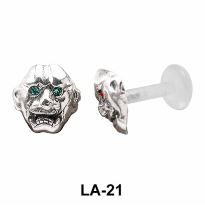 Laughing Face Shaped Labrets Push-in LA-21