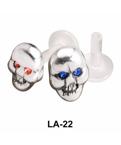 Devil Face Shaped Labrets Push-in LA-22