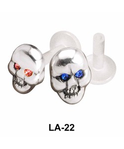 Devil Face Shaped Labrets Push-in LA-22