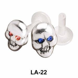 Devil Face Shaped Labrets Push-in LA-22