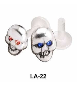 Devil Face Shaped Labrets Push-in LA-22