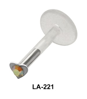 Heart Shaped Labrets Push-in LA-221