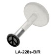 Small Peace Sign Labrets Push-in LA-228s