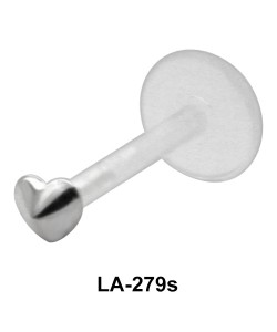 Small Heart Shaped Labrets Push-in LA-279s