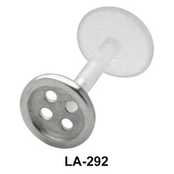 Button Labret Piercing with PTFE LA-292