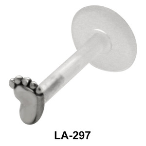 Foot Shaped Labrets Push-in LA-297