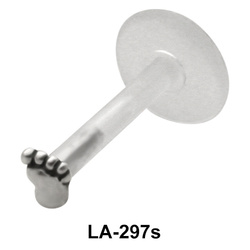 Foot Shaped Labrets Piercing with PTFE LA-297s 