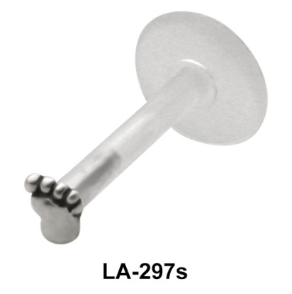 Foot Shaped Labrets Piercing with PTFE LA-297s 