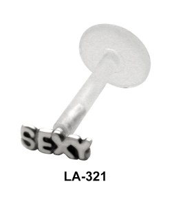 SEXY Scripted Labrets Push-in LA-321