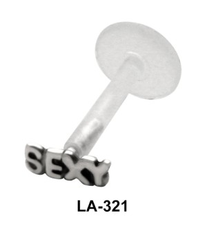 SEXY Scripted Labrets Push-in LA-321