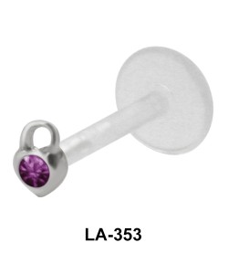 Heartlock with Stone Monroe Piercing LA-353