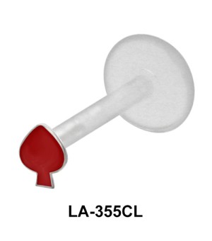 Red Spade Monroe Piercing LA-355CL