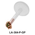 Leaf Shaped Monroe Piercing LA-364