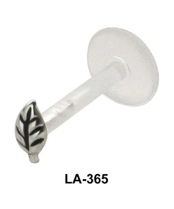 Leaf Shaped Silver 925 Labrets Push-in LA-365