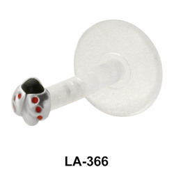 Ladybird Shaped Labrets Push-in LA-366