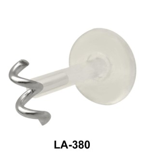 Spring Shaped Labrets Push-in LA-380