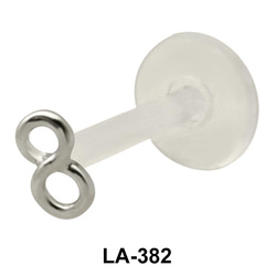 Numeric 8 Shaped Silver 925 Labrets Push-in LA-382