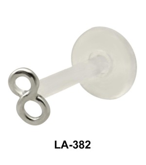 Numeric 8 Shaped Silver 925 Labrets Push-in LA-382