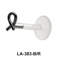 Aids Awareness Shaped labrets Push-in LA-383