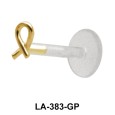 Aids Awareness Shaped labrets Push-in LA-383