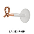 Aids Awareness Shaped labrets Push-in LA-383