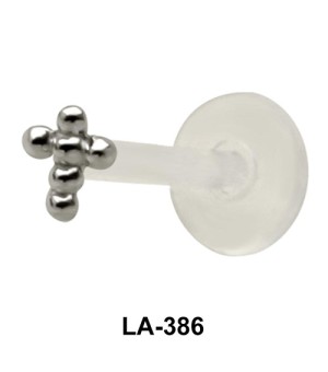 Ball Cross Shaped labrets Push-in LA-386