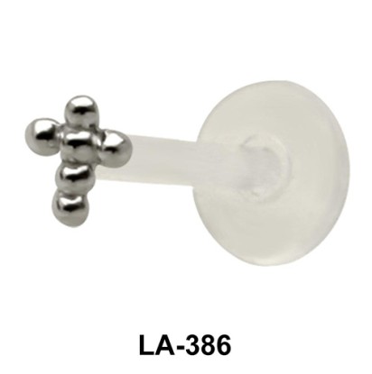 Ball Cross Shaped labrets Push-in LA-386