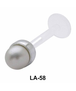 Pearly Shaped labrets Push-in LA-58