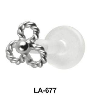 Rope Flower Shaped Labrets Push-in LA-677