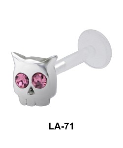 Devil Face Shaped Labrets Push-in LA-71