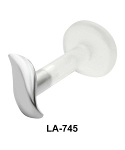 Slim Leaf Shaped Labrets Push-in LA-745