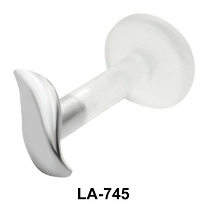 Slim Leaf Shaped Labrets Push-in LA-745