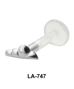 Half wing Shaped Labrets Push-in LA-747