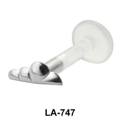 Half wing Shaped Labrets Push-in LA-747