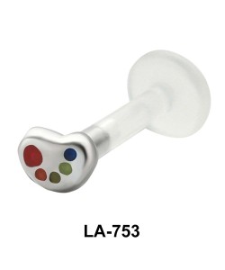 Bright Enameled labrets Push-in LA-753